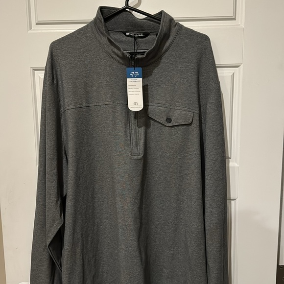Travis Mathew Heather Dark Shadow Half Zip - Picture 4 of 6